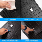 Bomely Trunk Mat Compatible with 2020-2026 Toyota Highlander Cargo Mat Cargo Liner Back Seat Cover Protector TPE Trunk Liner 2025 7 Seats Highlander Accessories (Trunk Mat+Backrest Mats)