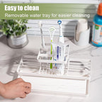 Toothbrush Holders for Bathrooms, Carbon Steel Tooth Brushing Holder Electric Toothbrush and Toothpaste Organizer Bathroom Ac