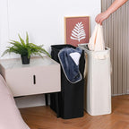 efluky Slim Laundry Basket, Narrow Laundry Hamper with Handles, Collapsible Dirty Clothes Hamper, Tall Laundry Bin for Laundr