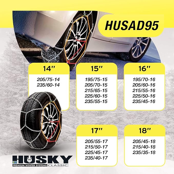 Sumex HUSAD95 KN95 Husky Advance Snow Chains 9 mm