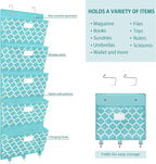 Over the Door File Organizer, Hanging File Folders, Wall Organizers and Storage for Mail, Magazine, Notebooks, Planners, Offi