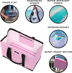 SCOUT Original Deano Tote Large - Durable Lightweight Open Top Beach, Pool & Lake Bag, Inside Zip Pocket, Folds Flat