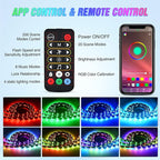 Nilight Truck Bed Light Strip RGB-IC LED Bar for Pickup Multi Dream Color DIY Music Synchronous with APP and RF Remote Control 3PCS 60 inch Cargo Lighting