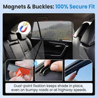 KUST Car Window Shades for 2017-2022 Honda CR-V CRV Accessories, Breathable Mesh Magnetic Window Covers, Rear Back Side Window Sun Shades UV Block Privacy Protection for Baby Camping Napping 2PCS