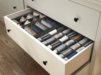 Simple Houseware 4-Pack Drawer Organizer Set - Closet Dividers for Underwear, Socks, Bras, Scarves, Ties - Foldable Non-Woven
