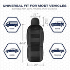Skechers Men’s Seat Covers, Air-Cooled Memory Foam Car Seat Covers Front Seats, Airbag Compatible,Universal Fit for Most Cars