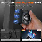 A2C All-Metal Gym Magnetic Phone Holder, High-End Workout Gift for Men Women [Strongest Dual Magnet] Attach to Iron Metal Portable Integrated Gym Phone Mount for iPhone 17 16 15 14 13 12 Series(Black)