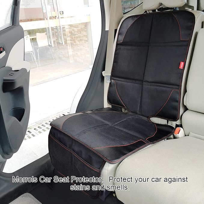 Car Seat Protector for Child, Baby, Pets -1 Pack car seat Cover with Thick Padding- Waterproof Universal Size with Mesh Pocke