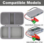 khanka Stroage Case for HALO Bolt Ultimate 2.0/HALO Bolt Air +1750 Portable Car Battery Jump Starter,Case Only (Grey)