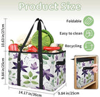 Reusable Grocery Bags Heavy Duty Shopping Bags Foldable Large Tote Bags with Long Handles & Hard Bottom