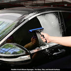EHDIS 2PCS Flexible 8-Inch Silicone Squeegee Window Tint Tool Auto Water Blade, Shower Squeegee for Car Windshield, Glass, Tiles, and Smooth Surfaces (Blue)