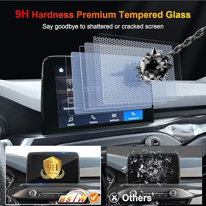 for 2020 Ford Escape Screen Protector for 2020-2025 Escape Active/ST-Line Select/Titanium SYNC 3 8" Touchscreen for 2025 Esca