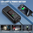 Tire Inflator Portable Air Compressor, 150PSI Smart Air Pump for Car Tires with Digital Tire Pressure Gauge, Portable Tire Inflator for Car, Motorcycle, Bike, Ball and More