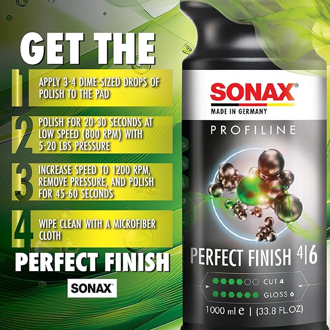 SONAX Perfect Finish 5L | Scratch and Swirl Remover Polish | Machine Compound | Paint Correction Polish | High Gloss | Black Paint Polish | No Fillers Paint Correction | 224500