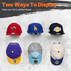 HOUSE DAY Adhesive Hat Hooks for Wall 16 Pack, Strong Hat Rack for Baseball Cap Display Organizer, Hats Hangers Holder for Wa