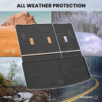 LASFIT Trunk Mat with Backrest Mat 2021-2026 for Chevrolet Chevy Tahoe/GMC Yukon (Only Yukon, Not Fit Yukon XL)/Cadillac Escalade (Only Escalade, Not Fit Escalade ESV), All Weather TPE Custom Fit