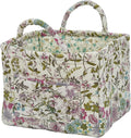 Boho Fabric Storage Basket, Large Capacity Laundry Basket, 12.2'' x 10.23'' x 10.23'' Collapsible Laundry Hamper with Easy Ca