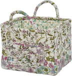 Boho Fabric Storage Basket, Large Capacity Laundry Basket, 12.2'' x 10.23'' x 10.23'' Collapsible Laundry Hamper with Easy Ca