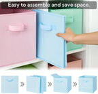 GRANNY SAYS 11x11 storage cubes for shelves, Rainbow-colored Storage Boxes for Cube Storage, 11-inch Cube Storage Bins for Or