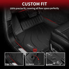 LASFIT Floor Mats for Lexus NX 350/ NX250/ NX 2022-2026 (Not Fit for NX350h/ NX450h+), All Weather Cargo Mats TPE Floor Liners Accessories Front & Rear Rows & Cargo Liner, Black