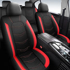 Car Seat Covers Full Set,Leather Seat Covers,Breathable and Sporty Car Seat Cover,Universal Fit Anti-Slip Seat Covers for SUV