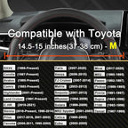 West Llama 3D Texture Steering Wheel Cover for Toyota, Anti-Slip Design, Premium Leather, Custom Fit for 14.5-15 inch, Stylis