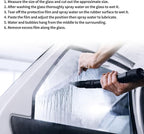 Motoforti Universal Car Window Tint Film Privacy Film 6.56 ft x 23.62 Inch Carbon 2PLY PET Gray 1 Pc VLT 70% IRR 20% URV 40%