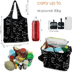BeeGreen Reusable Grocery Shopping Bag -Travel Tote Bag - Foldable Compact Sturdy Bags