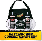 Meguiar's DA Microfiber Correction System 5" Starter Car Detailing Kit, Complete Paint Correction Kit with Cutting Discs, Backing Plate, Correction Compound, Finishing Wax, and More