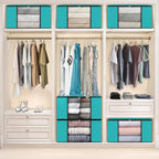 Fab totes Storage Bags,Clothes Blanket Storage Bins Foldable Closet Organizers with Reinforced Handle for Home Dorm Storage a