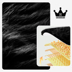 Fuzzy Winter Steering Wheel Covers for Women, Warm Cute Fluffy Car Wheel Cover for F150, Trucks, Jeep, Van, Soft Furry Auto Plush Large Car Handle Cover for Cold Weather, 15.2-16in, Black