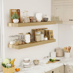 48 Inch Floating Shelves, 12" Deep Floating Shelf Wall Mounted, 48" Wall Shelves, Rustic Deep Bookshelf, Extra Deeper & Thick
