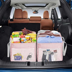 LHZK Standing Extra Large Utility Tote Bag with Metal Wire Frame and the Sides Rinforced, Extra Large Tote Bag with Handle,