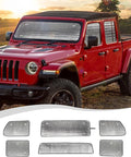Hoolcar Windshield Sunshade Side Window Sun Shade Sunscreen Heat Insulation Sun Visor Compatible with Jeep Gladiator JT 2018-2023, Interior Accessories, 6PCs