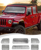 Hoolcar Windshield Sunshade Side Window Sun Shade Sunscreen Heat Insulation Sun Visor Compatible with Jeep Gladiator JT 2018-2023, Interior Accessories, 6PCs