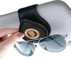 for MLB San Francisco Giants Car Visor Sunglass Holder - Black Leather Eyeglass Case with Team Logo, Clip-On Sun Visor Organizer for Auto Interior, SF Giants Gifts