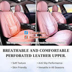 Coverado Seat Covers, Car Seat Covers Front Seats, Car Seat Cover, Car Seat Protector Waterproof, Car Seat Cushion Nappa Leat