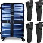 Untethered Luggage Straps | TSA-Approved Suitcase Belts with Heavy-Duty Buckles. Secure Adjustable Travel Accessories for Che