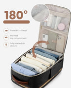 LOVEVOOK 40L Travel Backpack for Women & Men - 17.3 Inch Carry On Backpack & Personal Item Backpack for Airlines, Spacious an