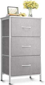 AODK Dresser for Bedroom Nightstand Small Dressers Chest of Drawers End Table for Living Room, Closet Dresser with 3 Storage 