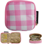 Travel Jewelry Case Small Jewelry Organizer Purse Jewelry Bag Women Christmas Gifts Jewelry Purse for Bracelet Rings Earring 