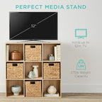 Best Choice Products 9-Cube Storage Organizer, 11in Shelf Opening, Bookcase, Display Shelf, Customizable w/ 3 Removable Back 