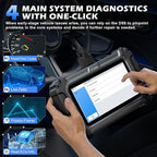 XTOOL D5 Car Code Reader and Reset Tool, Engine ABS SRS Transmission Car Diagnostic Tool with EPB Service, ABS Bleed, Throttle