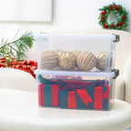 Citylife 17 QT Plastic Storage Bins with Latching Lids Stackable Storage Containers for Organizing Large Clear Storage Box fo