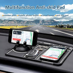 MMAK Anti-Slip Car Dashboard Mat with Phone Holder & Aromatherapy - Universal Non Slip Sticky Rubber Pad with 2 Aroma Sticks 
