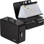 ENGPOW Fireproof Document Box with Lock,5200℉ Soft Case Fireproof Box with 25 Pocket Accordion File Folder,Multi-Layer Firepr