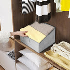 DIMJ Bundle of 8 Pack Clothes Storage Bag & 6 Pack Trapezoid Storage Bins