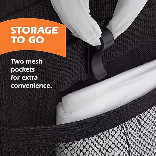 Drive - Collapsible Car Trash Can with 20 Bags - Leakproof, Black, Medium