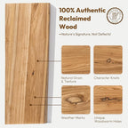 Vivelove Live Edge Floating Shelves Solid Wood, 48 Inch Set of 1, Elm Shelves for Wall with Invisible Bracket for Living Room