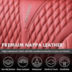 Coverado Front Seat Covers, Luxury Nappa Leather Seat Covers, Car Seat Covers Waterproof, 2 Pack Universal Seat Covers for Ca